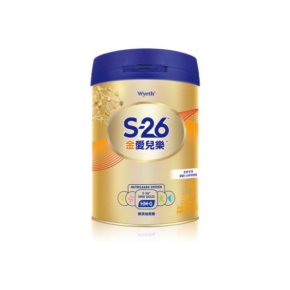 【Wyeth惠氏】S-26 金愛兒樂嬰兒配方HMO-1號（850gX12罐）