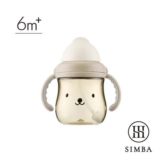 【Simba 小獅王辛巴】好樂飲PPSU防漏滑蓋學習水杯250ml可可杏