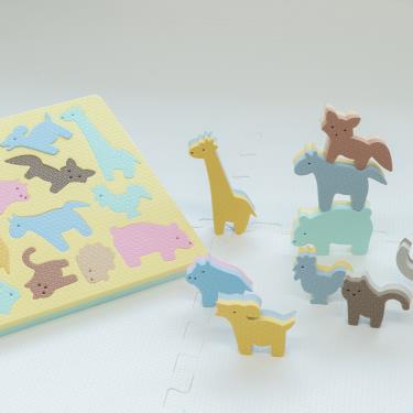【Pato Pato】知育玩具-動物園學習拼圖