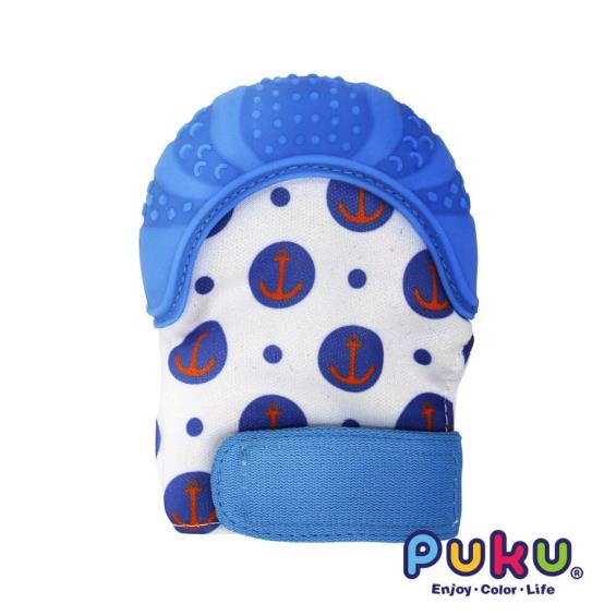 【PUKU 藍色企鵝】Baby GaGa拳擊手套含收納盒 藍色