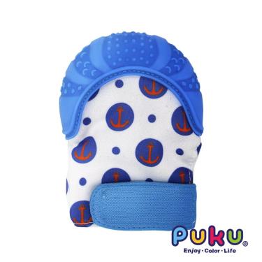 【PUKU 藍色企鵝】Baby GaGa拳擊手套含收納盒 藍色