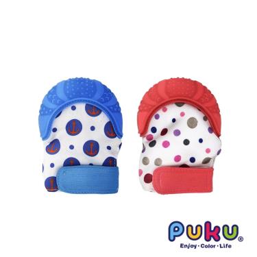 【PUKU 藍色企鵝】Baby GaGa拳擊手套含收納盒 紅色