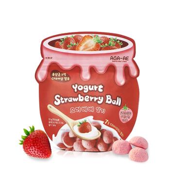 【韓國AGA-AE】益生菌寶寶優格球（15g）草莓口味