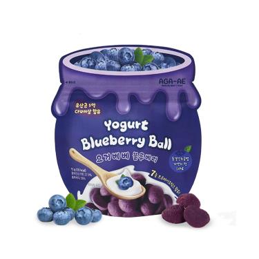 【韓國AGA-AE】益生菌寶寶優格球（15g）藍莓口味
