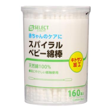 【S-SELECT】棉花棒-細軸螺旋-160入