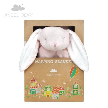 【美國ANGEL DEAR】安撫毛毯-新款粉紅小兔 廠商直送