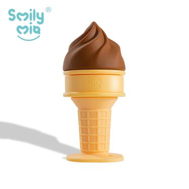 （任3件9折）【SmilyMia】叭噗冰淇淋固齒器（巧克力）