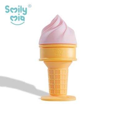 （任3件9折）【SmilyMia】叭噗冰淇淋固齒器（水蜜桃）