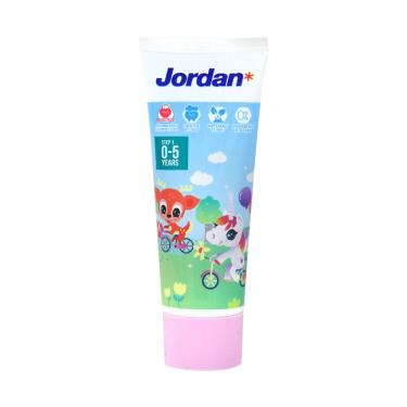 (任2件$150，下單請選2)【Jordan】清新水果味兒童牙膏-草莓（75g）0-5歲（男女款隨機出貨） 活動至6/30