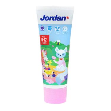 【Jordan】清新水果味兒童牙膏-葡萄（75g）6-12歲（男女款隨機出貨）