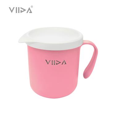 【VIIDA】Souffl 抗菌不鏽鋼杯 ( 甜心粉 )
