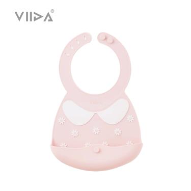 【VIIDA】Joy便攜式矽膠圍兜-草莓牛奶