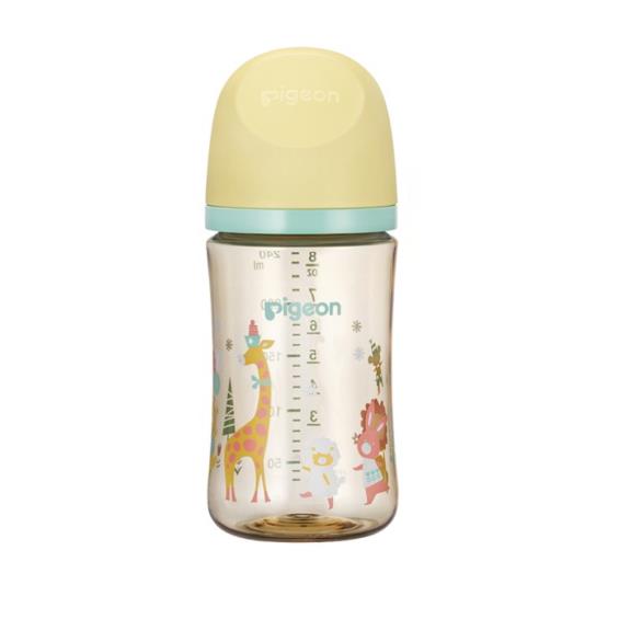 【Pigeon 貝親】第三代母乳實感PPSU奶瓶（ 240ml）動物派對