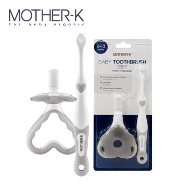 【Mother K】愛心訓練牙刷2款入