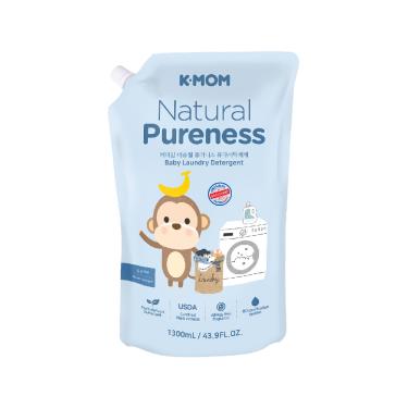 （滿499送夾鏈袋）【Mother K】K MOM 有機植萃嬰幼兒洗衣精補充包（1300ml）