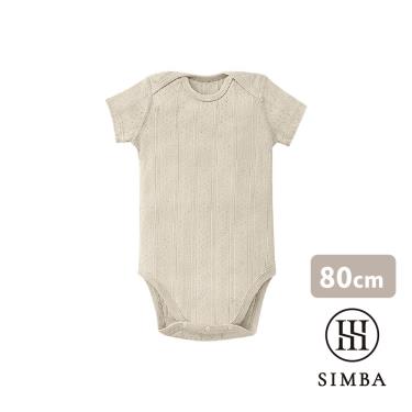 （滿額多重送）【Simba 小獅王辛巴】Air Upper  透氣棉圓領短袖包屁衣 80cm恬茶