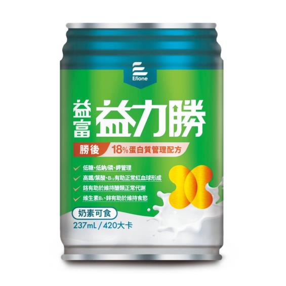 (送4罐/2箱再折200)【益富】益力勝勝後18%蛋白質管理配方（237ml X24罐）