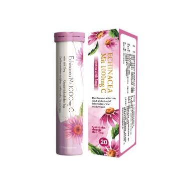 【蘋果樹】德國維生素C+鋅+紫錐菊發泡錠（20錠/盒）