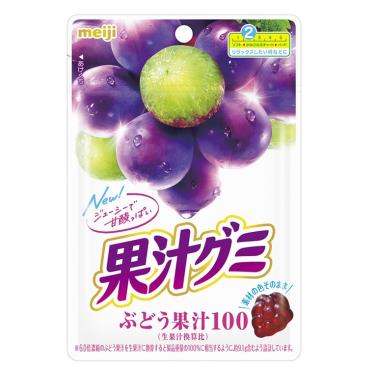 【Meiji 明治】果汁QQ軟糖-葡萄口味