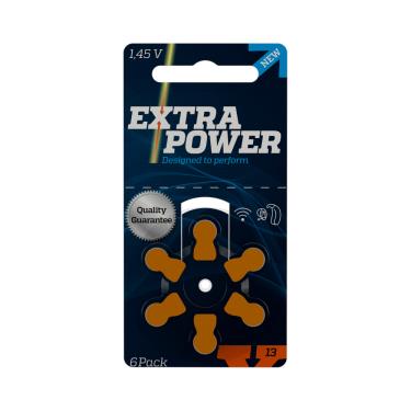 歐洲進口【Extra power】助聽器專用鋅空電池A13 (6入組)廠商直送