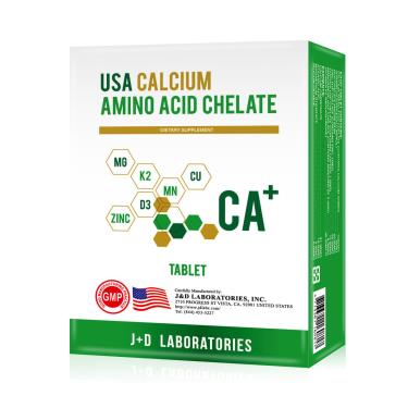 美國胺基酸螯合鈣（100錠/盒）