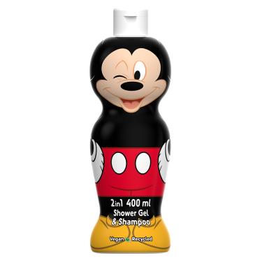 【Disney】米奇2合1沐浴洗髮精-萌Q收藏版(400ml)