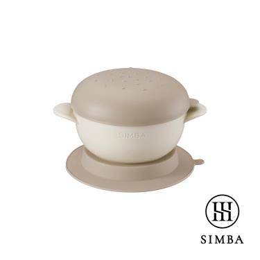 （滿額多重送）【Simba 小獅王辛巴】美味漢堡吸盤碗（杏茶）