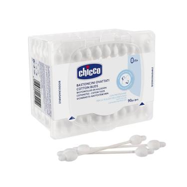 【義大利CHICCO】安全衛生護耳棉花棒-90入