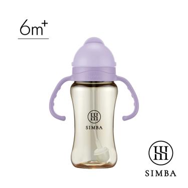【Simba 小獅王辛巴】蘊蜜鉑金PPSU防漏滑蓋學習水杯270ml紫芙
