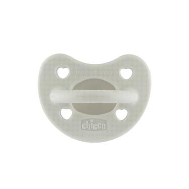 【義大利CHICCO】LUXE矽膠拇指型安撫奶嘴-2-6m-迷霧灰
