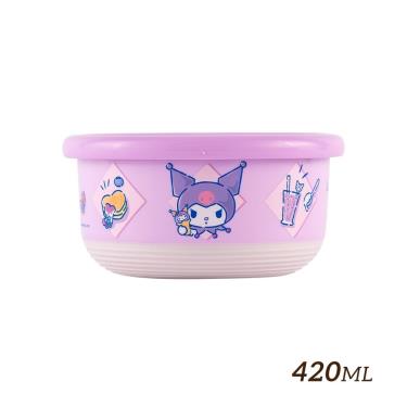 【HOUSUXI】三麗鷗-酷洛米不鏽鋼雙層隔熱碗-420ml