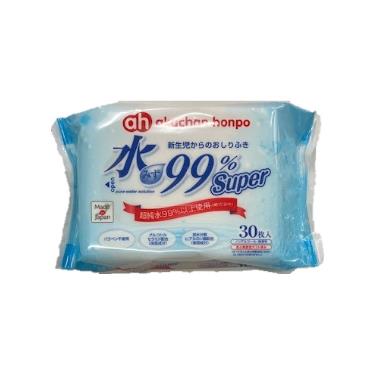 【阿卡將本鋪】AH-水99% Super 新生兒屁屁濕紙巾一般型30張
