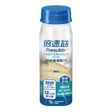 倍速益-高鈣營養配方-原味無糖不甜(200ml／罐) + -單一規格