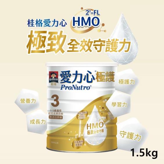 (6罐送趣味醫生台)【QUAKER桂格】愛力心極護-幼兒成長奶粉(1500g/罐)