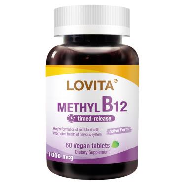 【Lovita 愛維他】緩釋型甲基維生素B12（60錠/瓶）