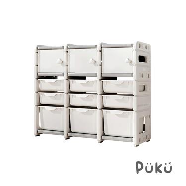 【PUKU 藍色企鵝】玩具收納櫃3門9抽