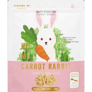 【米大師】有機寶寶蔬菜餅（25g/包）蘿蔔兔