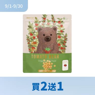 【米大師】有機寶寶蔬菜餅（25g/包）番茄熊