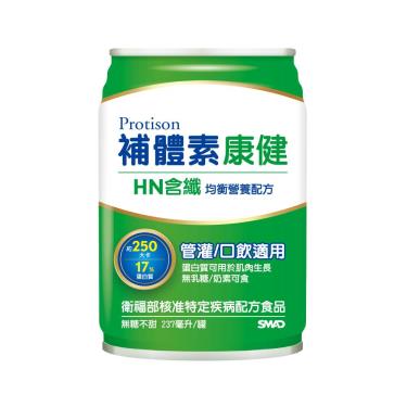 【補體素】康健-HN含纖均衡營養配方-無糖不甜（237ml／罐） + -單一規格