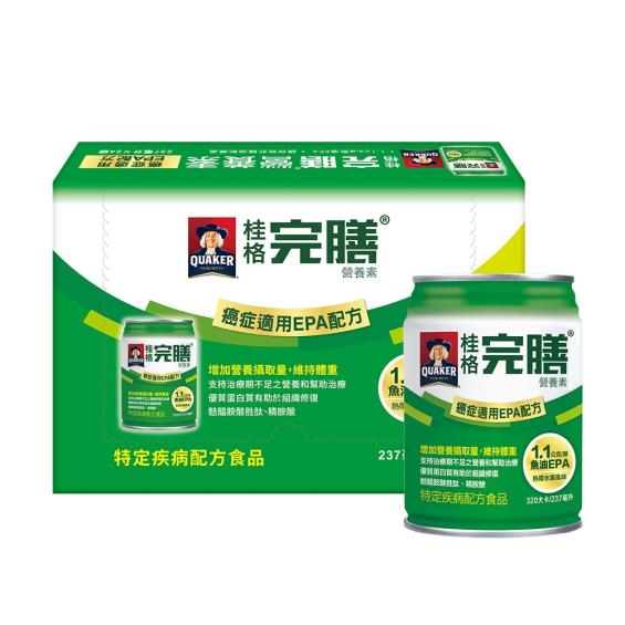 【QUAKER桂格】完膳營養素癌症適用EPA配方（237mlX24罐）