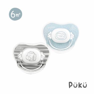 【PUKU】Animal較大安撫奶嘴2入-較大-水色