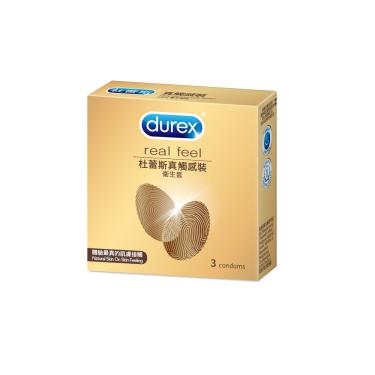 【Durex杜蕾斯】真觸感裝衛生套3入