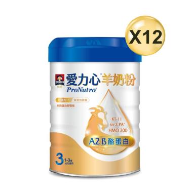 （送3罐再送電動水母+爵士鼓）【QUAKER桂格】愛力心 成長羊奶粉（800gX12罐）