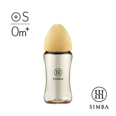 （任3件88折）【Simba 小獅王辛巴】蘊蜜鉑金PPSU寬口防脹氣奶瓶270ml-旦黃-圓孔S