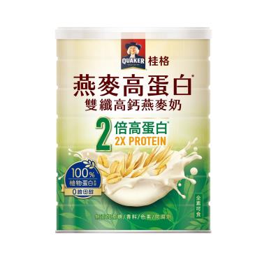 【QUAKER桂格】燕麥高蛋白雙纖高鈣燕麥奶(1000g/罐)