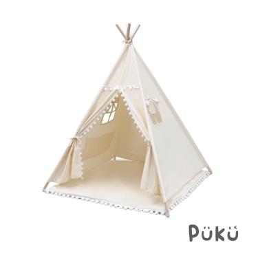 【PUKU 藍色企鵝】印第安帳篷(含軟墊)