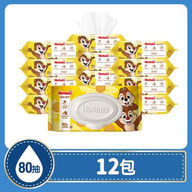 【好奇】純水厚型濕巾-迪士尼加蓋款(80抽x12包/箱)(廠商直送)