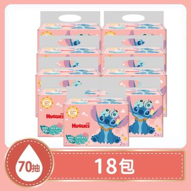 【好奇】純水厚型濕巾-史迪奇(70抽x2包x9串/箱)(廠商直送)