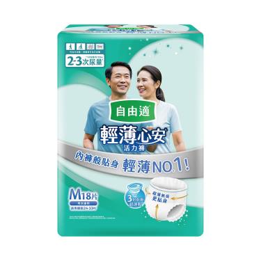【自由適】輕薄安心活力褲（M18X4/箱）