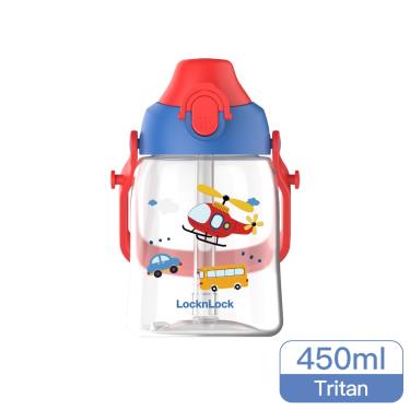 【樂扣樂扣】兒童背帶水壺450ml（直升機）